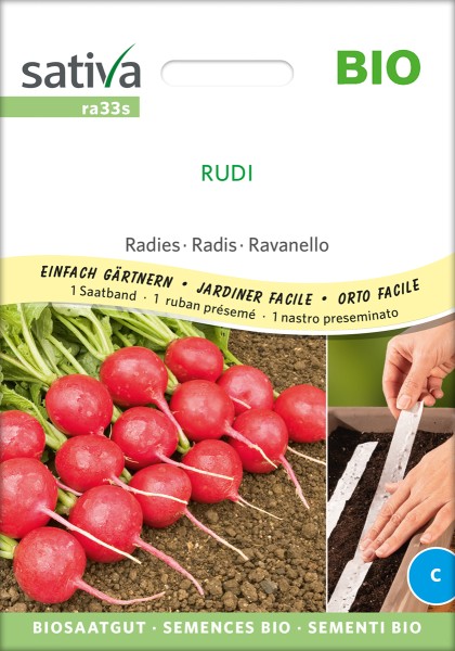 Radieschen Rudi Bio Samen/ Saatband