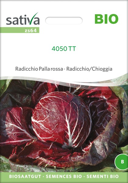 Zichorie 4050 TT Radicchio Palla Rossa Bio Samen