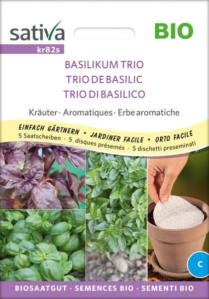 Basilikum TRIO Biosaatgut Sativa