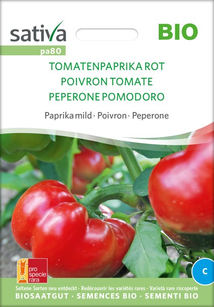 Paprika Tomatenpaprika Rot BIO Samen