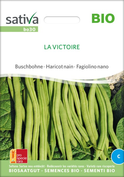 Bohne Buschbohne 'La Victoire', Biosaatgut Sativa